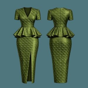 ROBE PEPLUM